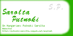 sarolta putnoki business card